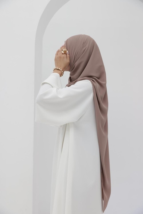 Hijab taupe claire