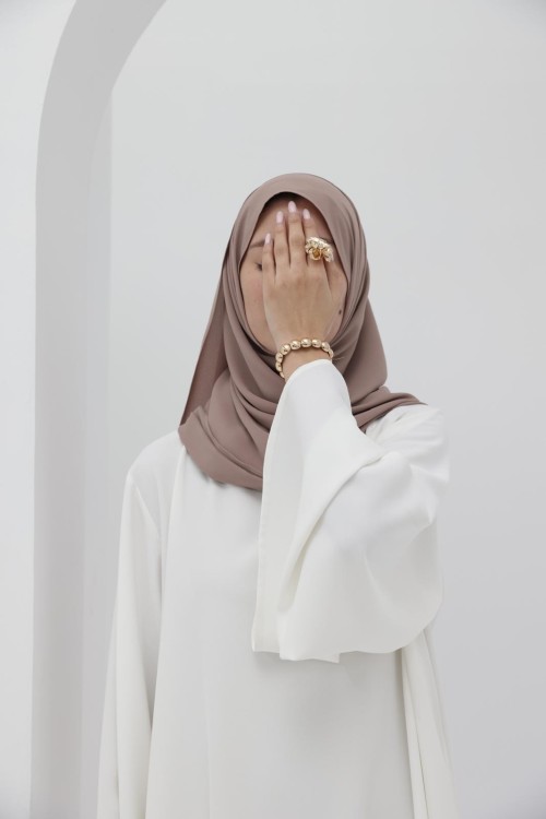 Hijab taupe claire