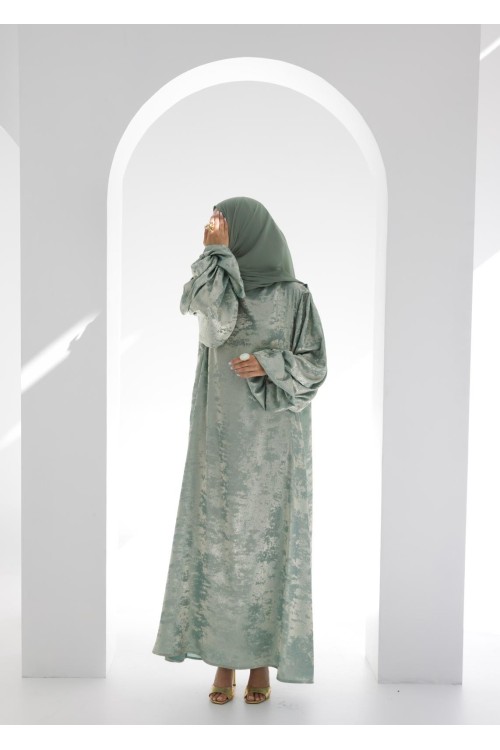 Robe Assya vert amande