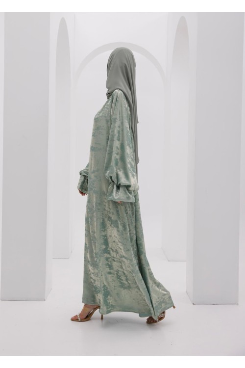 Robe Assya vert amande
