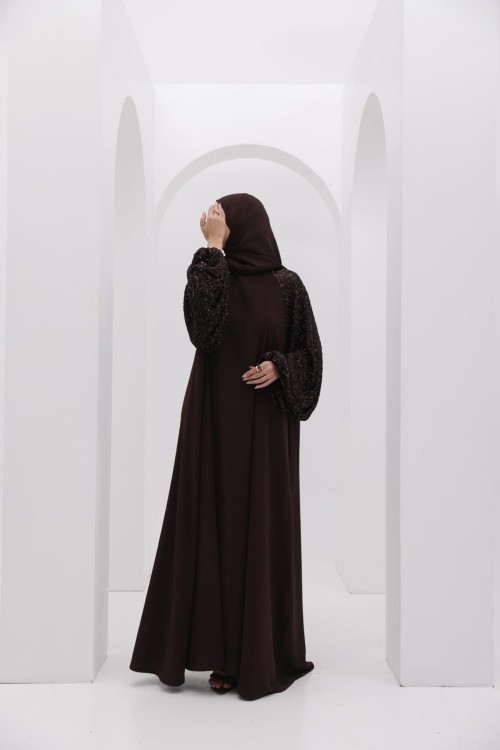 Robe Mona marron