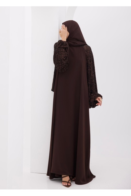 Robe Mona marron