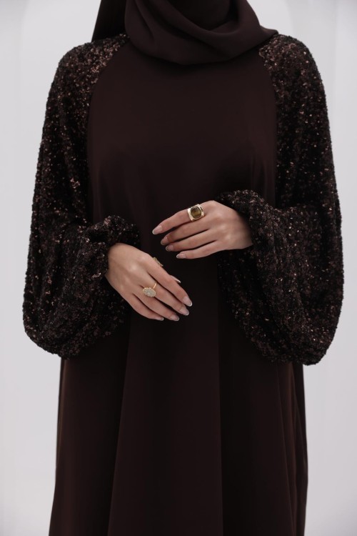 Robe Mona marron