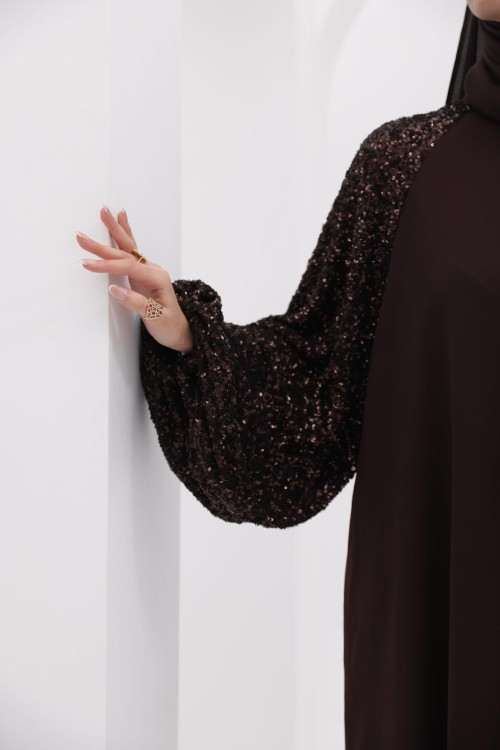 Robe Mona marron