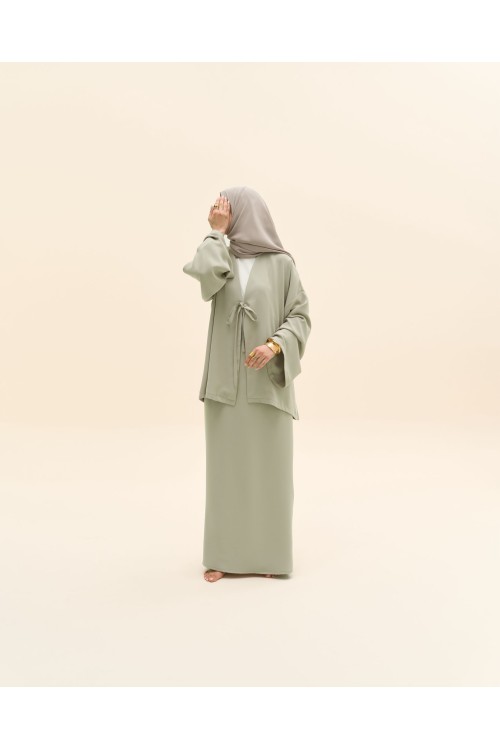 Ensemble Spring vert amande