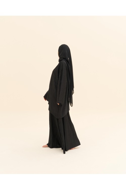 Ensemble plissé Tama noir