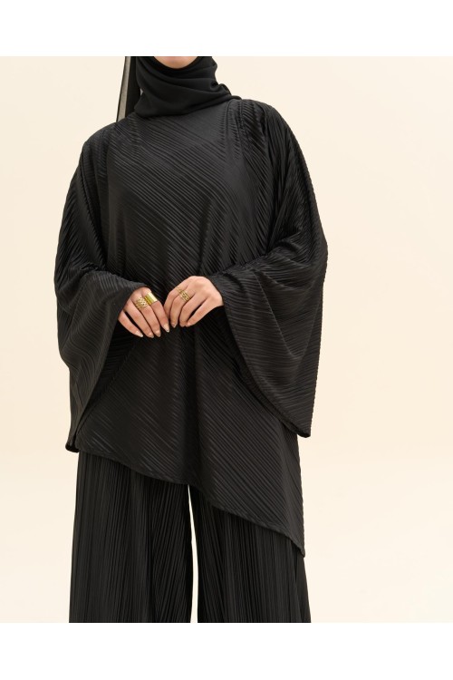 Ensemble plissé Tama noir