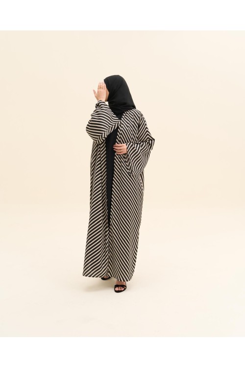 Abaya Serena rayée