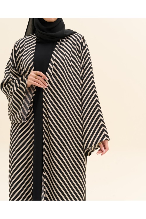 Abaya Serena rayée