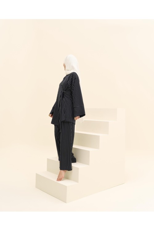 Ensemble Lucia rayé bleu
