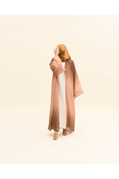 Abaya Liya marron