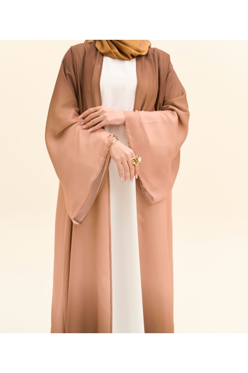 Abaya Liya marron