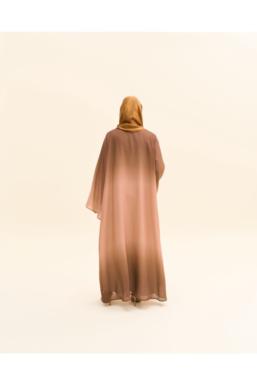 Abaya Liya marron
