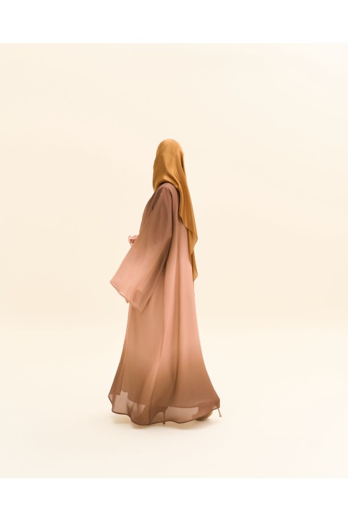 Abaya Liya marron