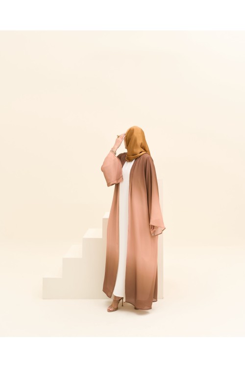 Abaya Liya marron