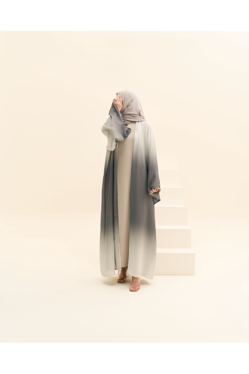 Abaya Liya vert amande
