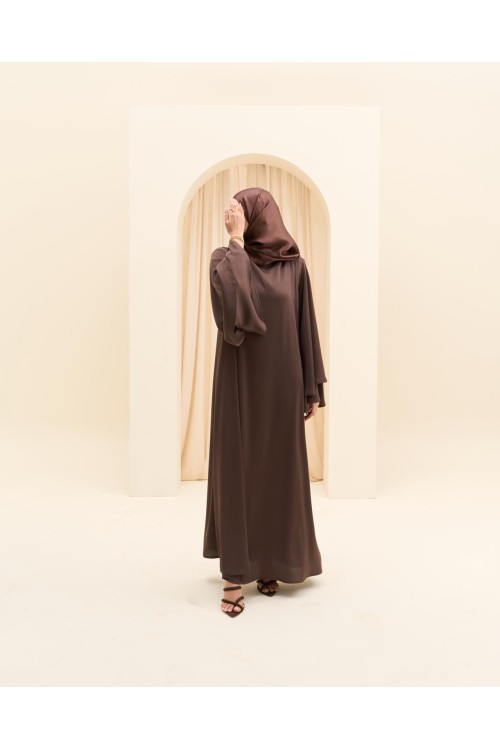 Robe Ina marron glacé