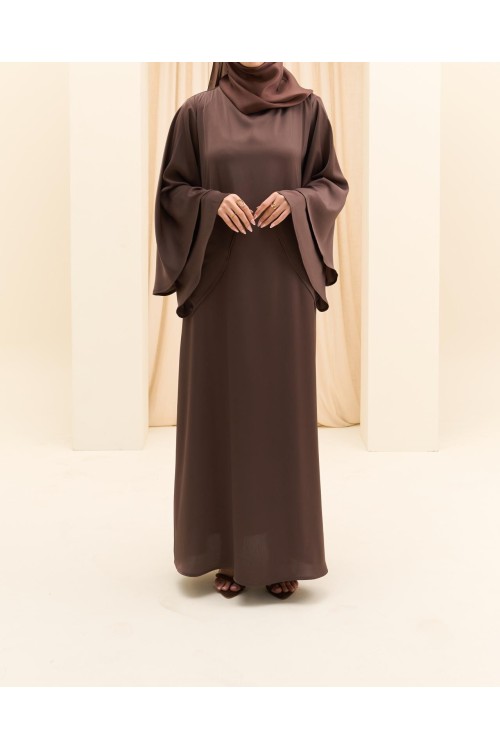 Robe Ina marron glacé