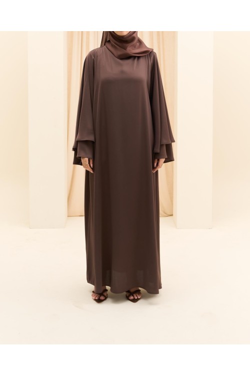 Robe Ina marron glacé
