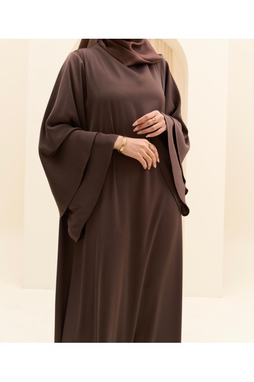 Robe Ina marron glacé