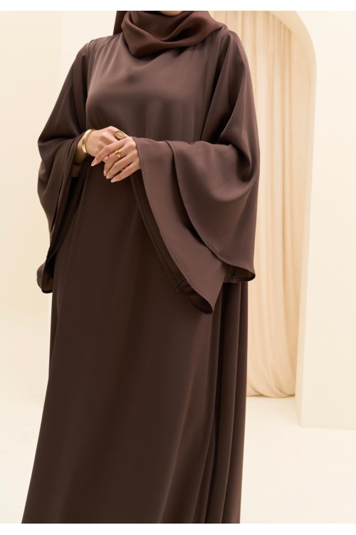Robe Ina marron glacé