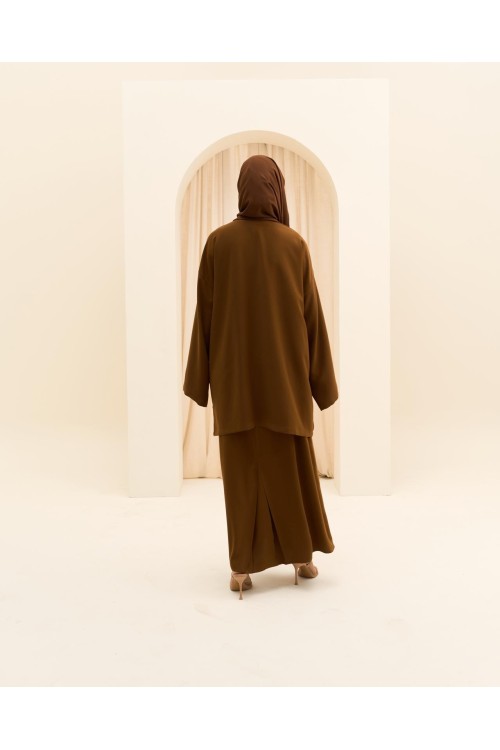 Ensemble asymétrique Deva marron