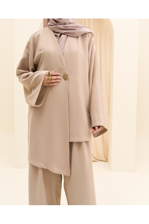 Ensemble asymétrique Deva beige