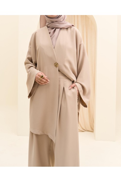 Ensemble asymétrique Deva beige