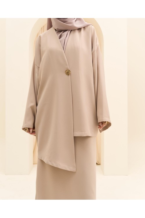 Ensemble asymétrique Deva beige
