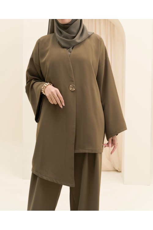 Ensemble asymétrique Deva olive
