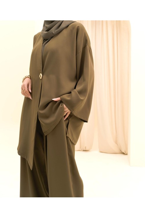 Ensemble asymétrique Deva olive