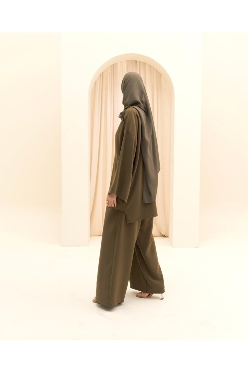 Ensemble asymétrique Deva olive