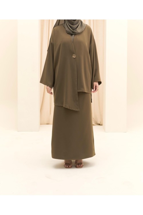 Ensemble asymétrique Deva olive