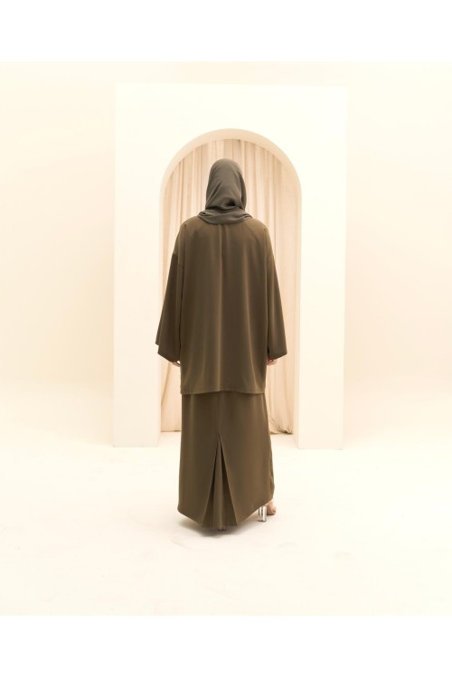 Ensemble asymétrique Deva olive