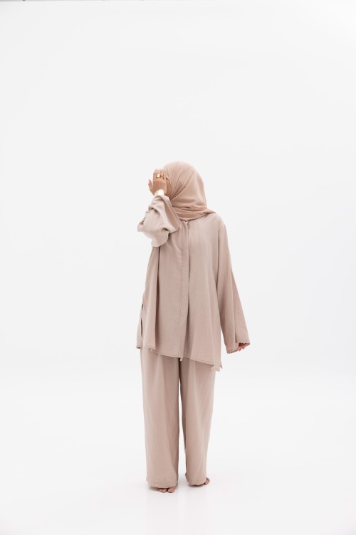 Ensemble Julia rose poudre