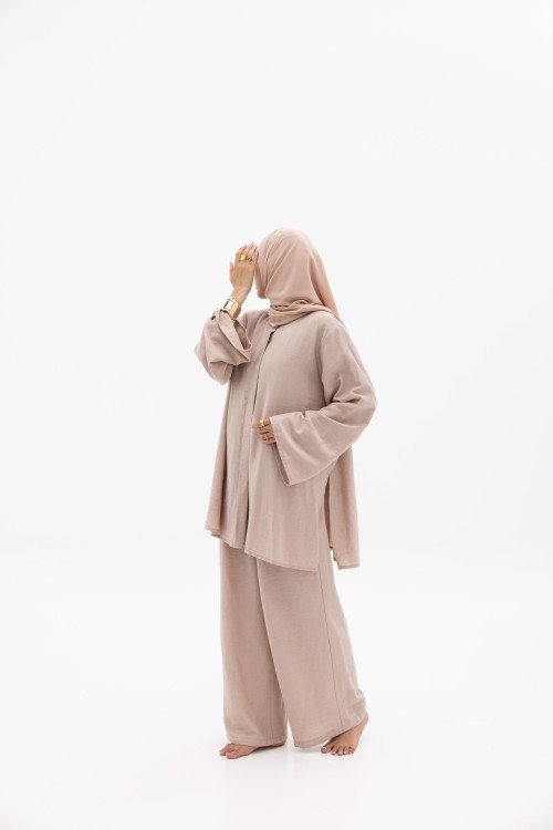 Ensemble Julia rose poudre