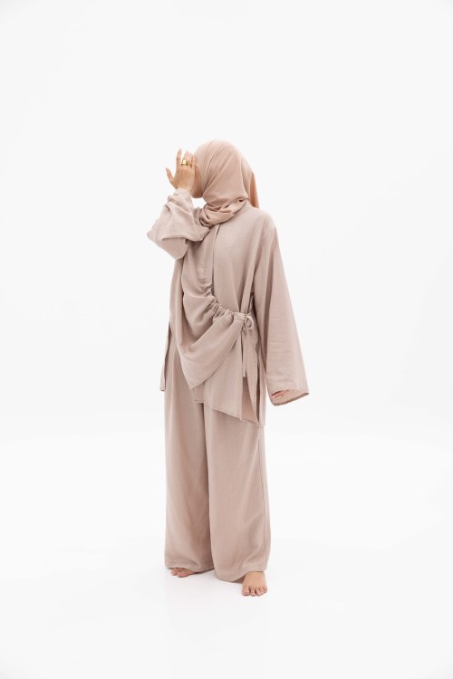 Ensemble Julia rose poudre