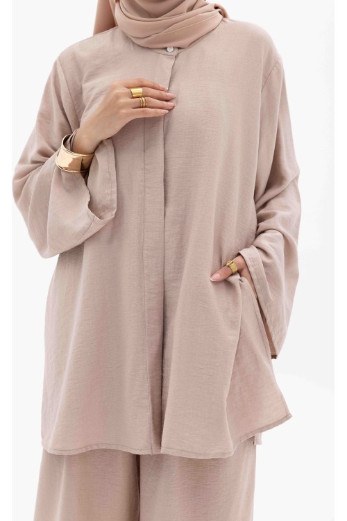 Ensemble Julia rose poudre