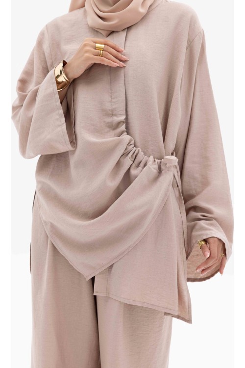 Ensemble Julia rose poudre