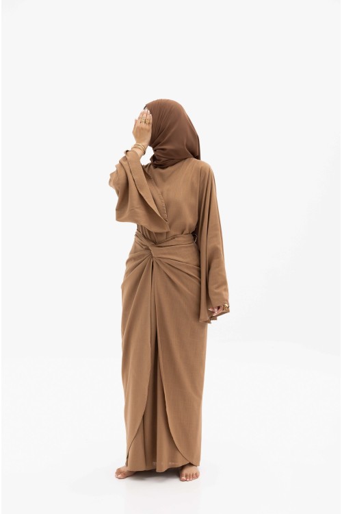 Robe Cynthia noisette