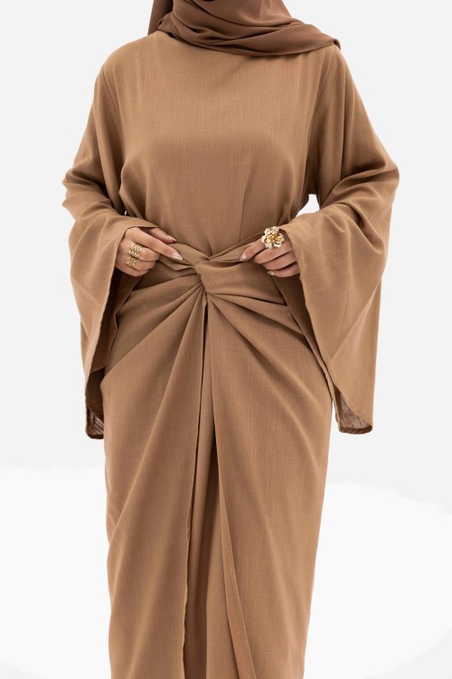 Robe Cynthia noisette
