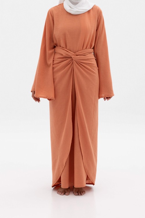 Robe Cynthia saumon