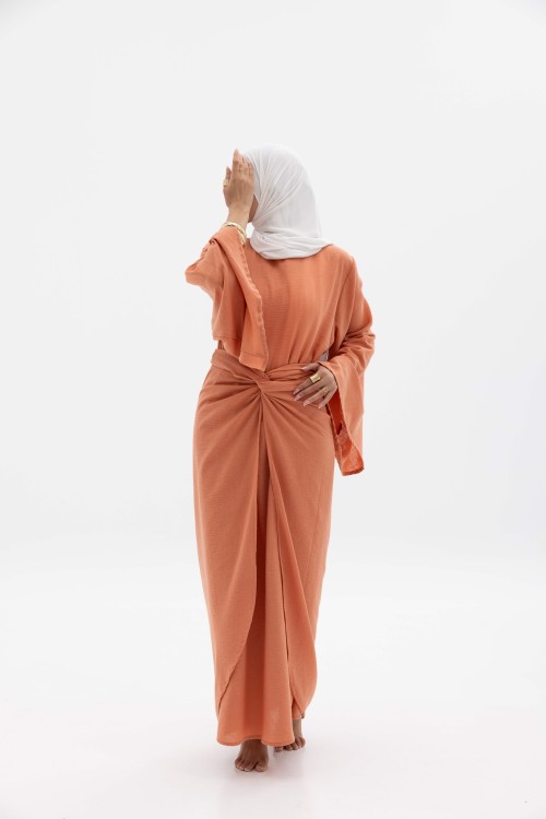 Robe Cynthia saumon