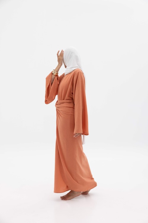 Robe Cynthia saumon