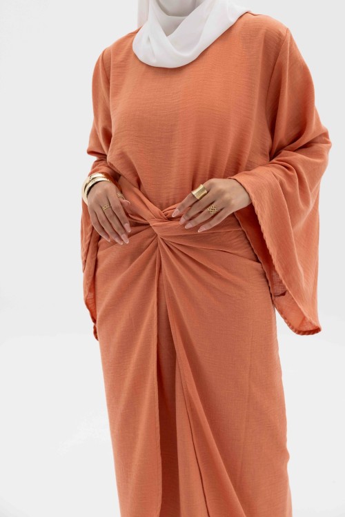 Robe Cynthia saumon