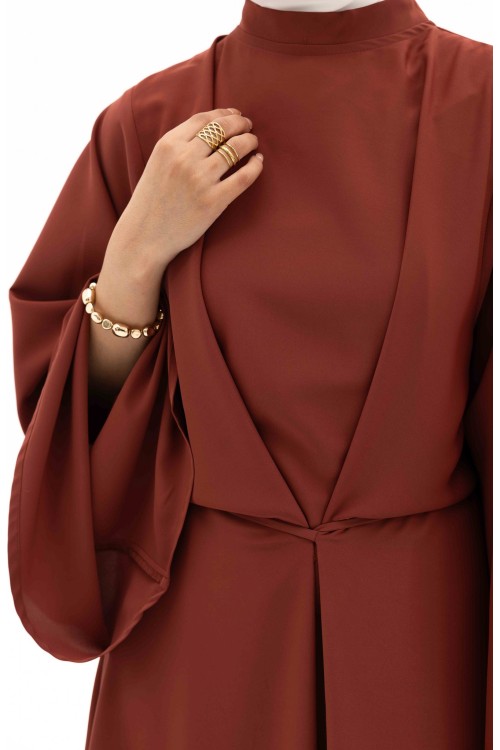 Robe Clarisse Brique