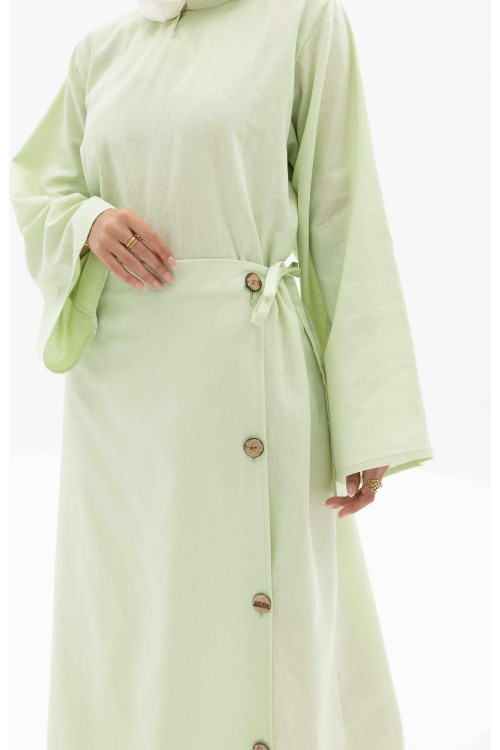 Robe Berta Vert anis