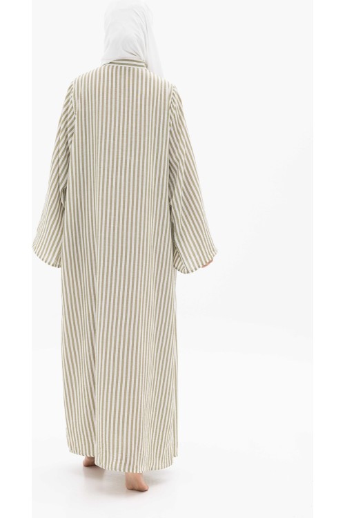 Robe Berta Rayée olive
