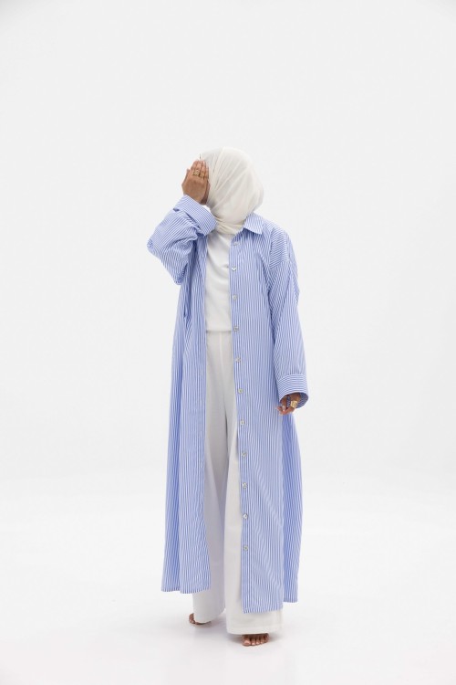 Chemise en popeline Anna Bleu