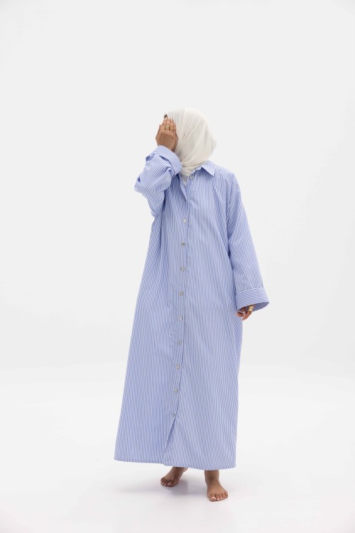Chemise en popeline Anna Bleu